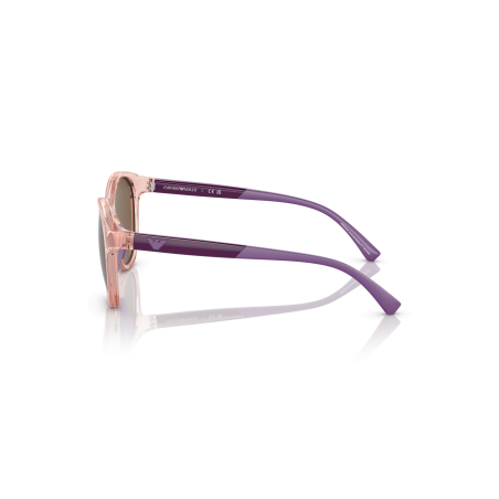 Óculos De Sol Para Crianças Emporio Armani Feminino 0ek4185 Transparent Pink Dark Brown